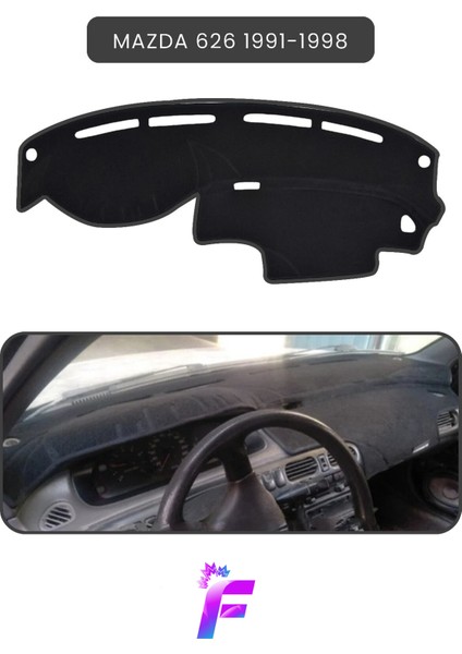 Mazda 626 (1991-1998) Uyumlu Torpido Örtüsü | Araca Özel Üretim | Kolay Montaj | Torpido Kılıf |TD42