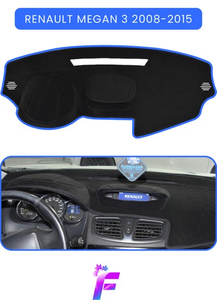 Renault Megane 3 (2008-2015) Torpido Örtüsü | Güneşten Korur | Kolay Montaj | Tam Uyum | A47