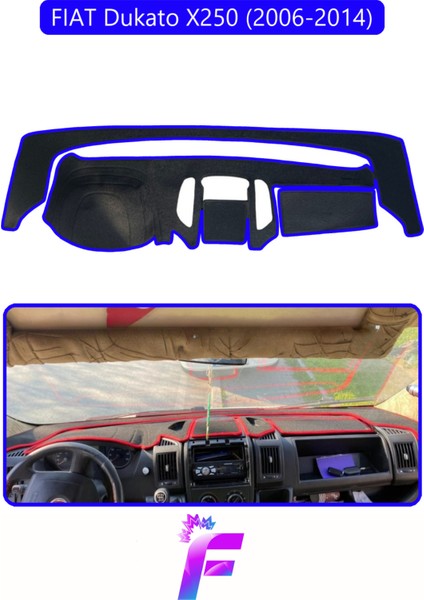 Fıat Ducato (2006-2014) Torpido Örtüsü | Güneşten Korur | Kolay Montaj | Tam Uyum | Tam Koruma | E53