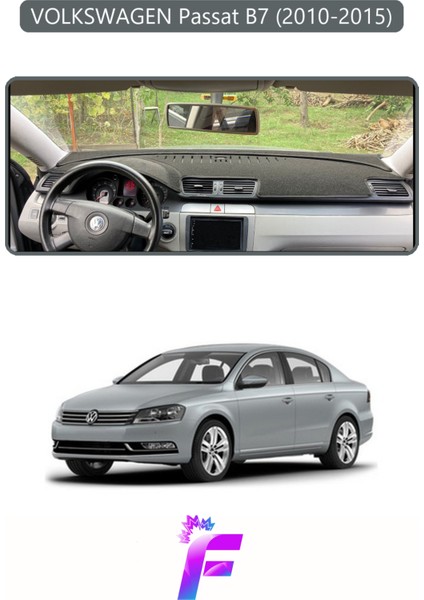 Volkswagen Passat B7 (2010-2015) Uyumlu Torpido Örtüsü | Yansıma Önleyici | Hızlı Montaj | K92