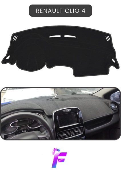 Renault Clio 4 Uyumlu Torpido Örtüsü | Araca Özel Üretim | Kolay Montaj | Torpido Kılıf | KORUMA|A30
