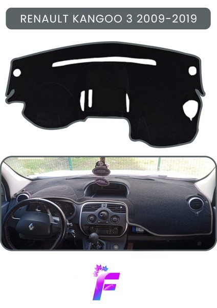 Renault Kangoo 3 (2009-2019) Torpido Örtüsü | Güneşten Korur | Kolay Montaj | Tam Uyum | Kaymaz |A38