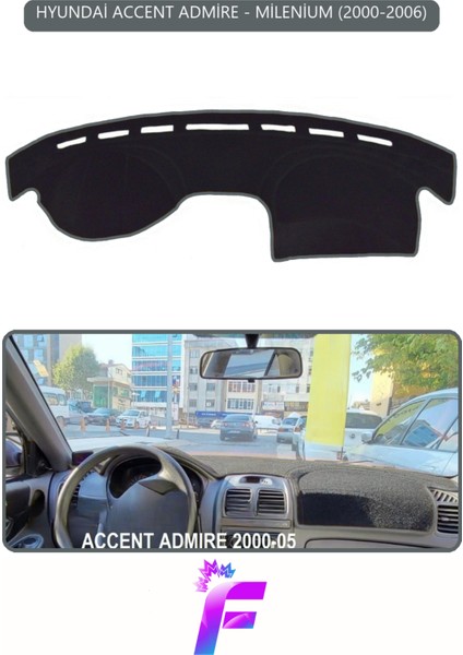 Hyundai Accent Admire/milenium (2000-2006) Torpido Örtüsü | Güneşten, Isıdan, Çatlamadan Korur | F92