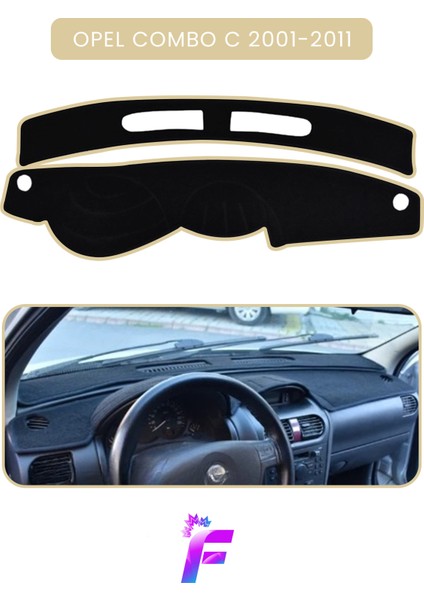 Opel Combo (2001-2011) Uyumlu Torpido Örtüsü | Çatlama ve Isıya Karşı Tam Koruma | Oto Aksesuar| T31