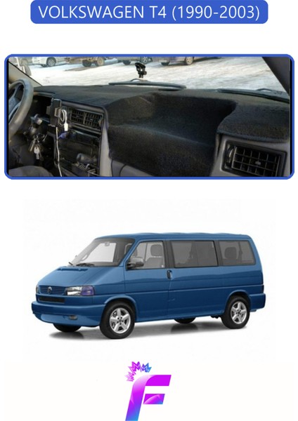 Volkswagen T4 (1990-2003) Uyumlu Torpido Örtüsü | Yansıma Önleyici | Hızlı ve Kolay Montaj | L5