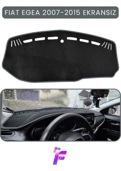 Fıat Egea (2007-2015) Ekransız Araca Özel Torpido Örtüsü | Ön Göğüs Kılıfı | Tam Koruma | TB14