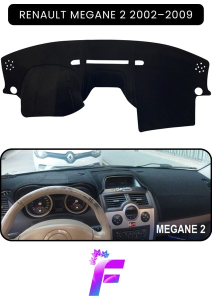 Renault Megane 2 (2002–2009) Uyumlu Torpido Örtüsü | Çatlama ve Isıya Karşı Tam Koruma | A60