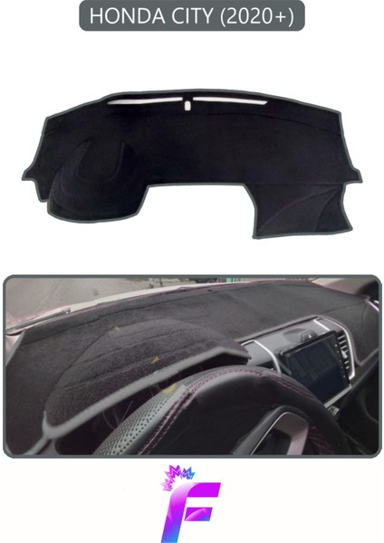 Honda Cıty (2020+) Uyumlu Torpido Örtüsü | Yansıma Önleyici | Kolay Montaj | Tam Koruma | F44