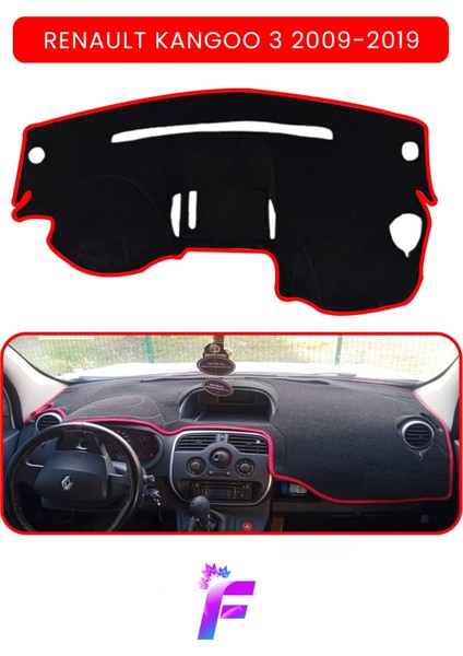 Renault Kangoo 3 (2009-2019) Torpido Örtüsü | Güneşten Korur | Kolay Montaj | Tam Uyum | Kaymaz |A39