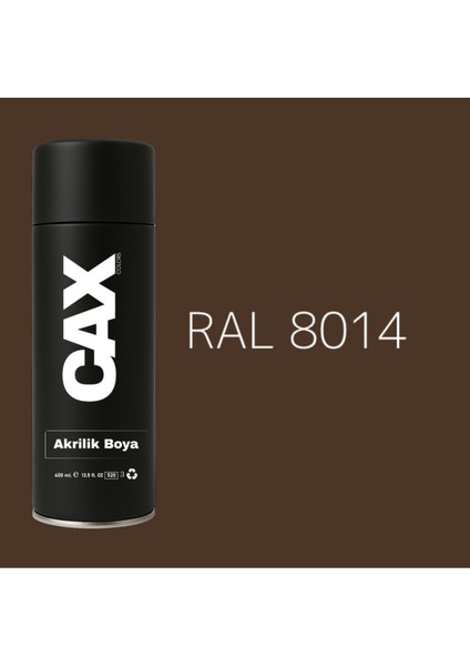 Extra Pigmentli Özel Yapım Akrilik Sprey Boya 400 ml (Kahve Tonları)(Araba-Metal-Ahşah-Plastik)