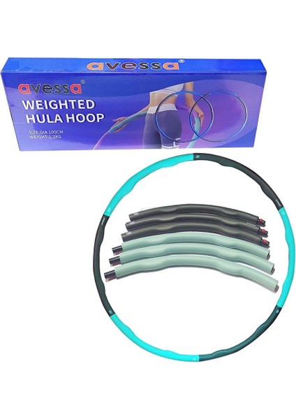 Süpertrend HLP-100 1,2 kg Ağırlıklı Hulohop Gri-Mavi