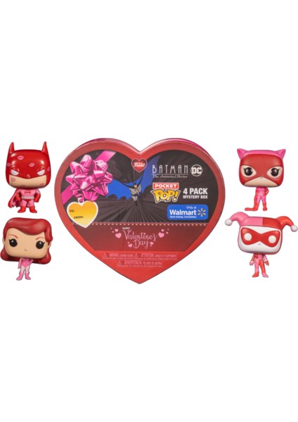 Batman Valentine’s Day Heart-Shaped 4lü Mini Pop