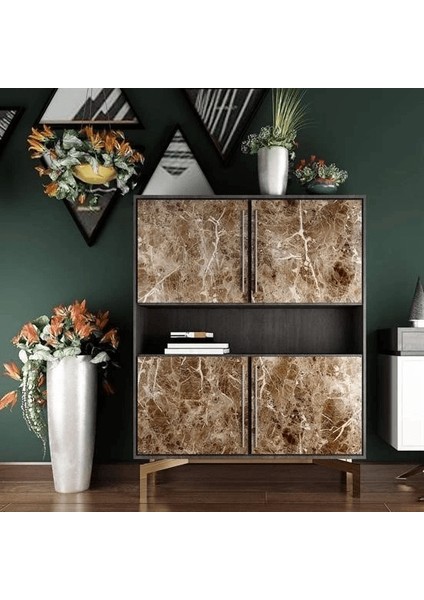 Mermer Desenli Masa Tezgah Mutfak Su Geçirmez Yapışkanlı Folyo Sticker Kahverengi 5x0,6m ( Lisinya ) fırsatları