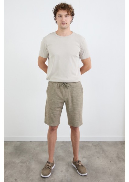 Beli Bağlamalı Triko Şort modelleri