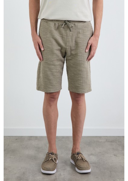 Beli Bağlamalı Triko Şort