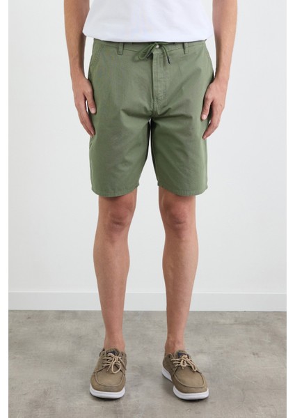 Gabardin Kargo Cepli Şort