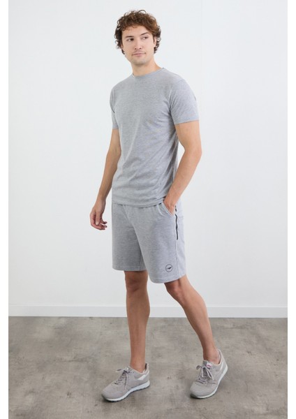 Beli Bağlamalı Baskılı Şort