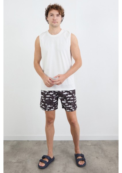 Köpek Balığı Baskılı Cepli Deniz Şortu fiyatları