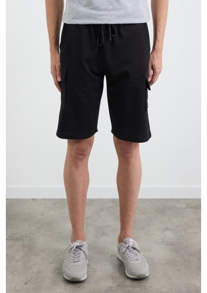 Beli Bağlamalı Kargo Cepli Şort