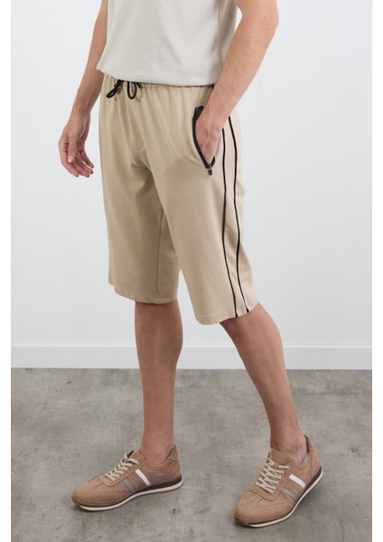 Basic Fermuarlı Beli Lastikli Şort modelleri