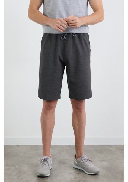 Basic Beli Bağlamalı Cepli Şort