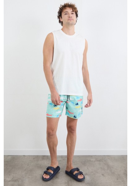 Köpek Balığı Baskılı Cepli Deniz Şortu fiyatları