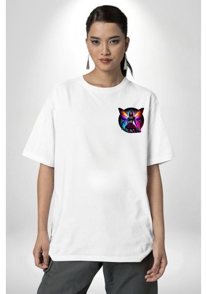 Crop Top Etek Retro Boom Box Plak Genç Kız Beyaz Oversize Kadın Erkek Ön Minimal Baskılı Tişört fırsatları