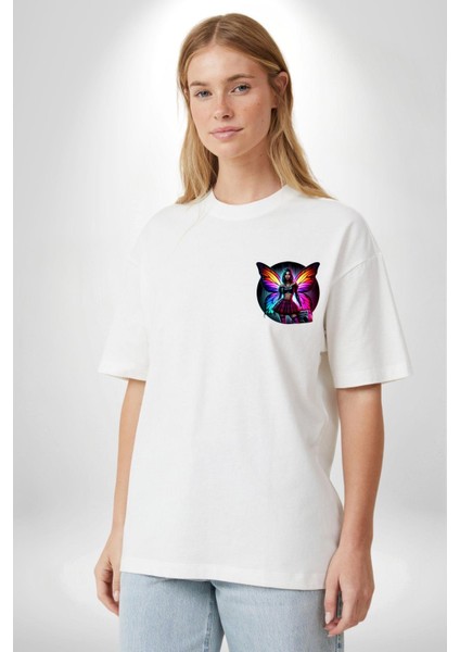 Crop Top Etek Retro Boom Box Plak Genç Kız Beyaz Oversize Kadın Erkek Ön Minimal Baskılı Tişört indirimleri