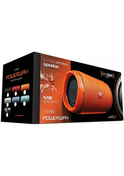 Powerway Wrx-05 Usb*sd*bluetooth Özellikli Wıreless Portatif Speaker (Siyah*mavi*kırmızı*gümüş) (4172)