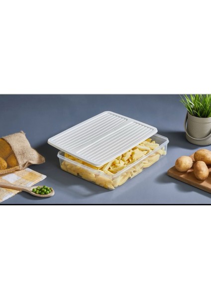 3'lü Kapaklı Saklama Kabı, Buzdolabı Organizer Mikrodalga ve Difrize Uygun 4,5lt fiyatları