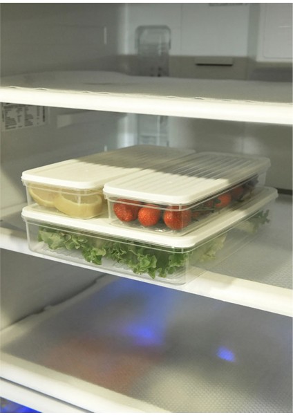 3'lü Kapaklı Saklama Kabı, Buzdolabı Organizer Mikrodalga ve Difrize Uygun 4,5lt indirimleri