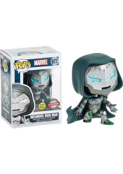 Marvel Infamous Iron Man Glow In The Dark Exclusive Pop! #677