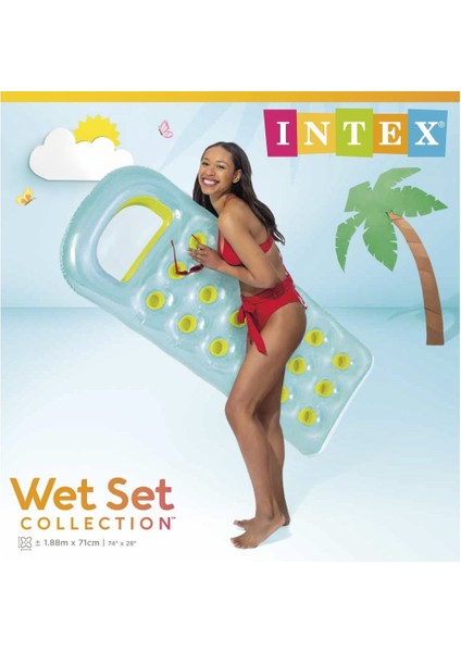 Intex Bardaklı Deniz Yatağı Turkuaz - 59895 (Lisinya)
