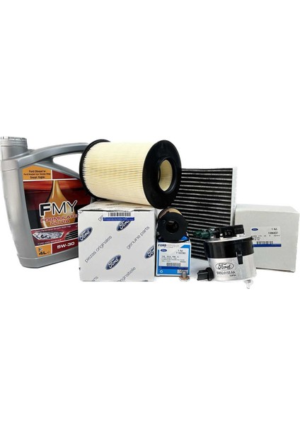 Ford C-Max 1.6 Tdci Dizel Filtre Seti 2008-2011 Hava+Yağ+K.polen+Otosan Yakıt Filtresi+Motor Yağı