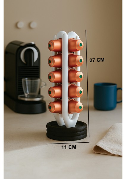 Nespresso Kahve Kapsül Standı | Mutfak Kahve Köşesi Organizer Dekor