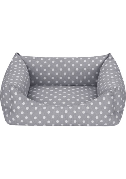 Uniform Gri Puyeli Kedi ve Köpek Yatağı Xs 40X50CM Nrmsa