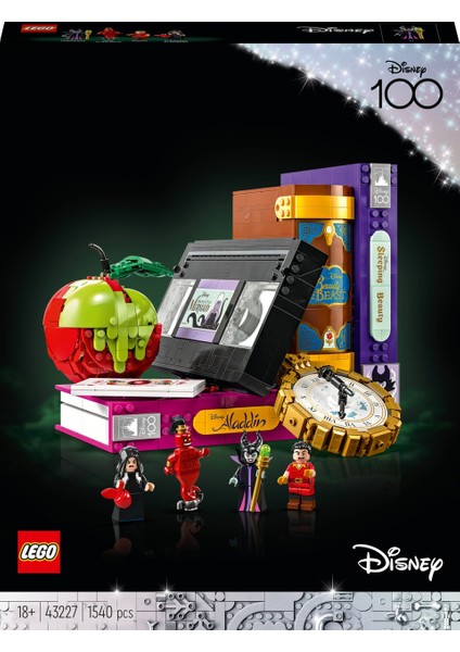 Leg | Diney Classc Ikonlar 43227 - Yetişkinler Için Koleksiyonluk ve Sergilenebilir Disney Yaratıcı Yapım Seti (1.540 Parça)