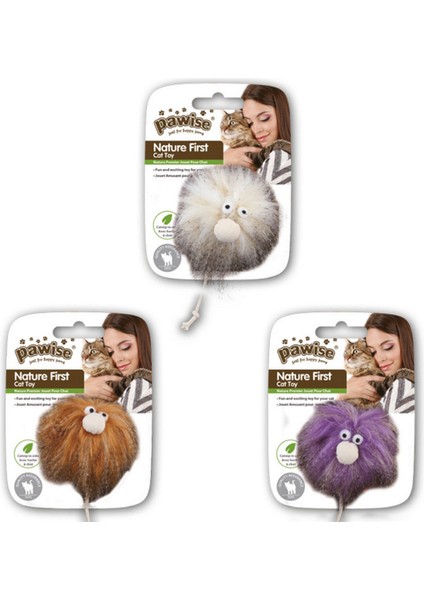 Catnipli Peluş Kedi Oyuncağı 7 cm Nrmsa