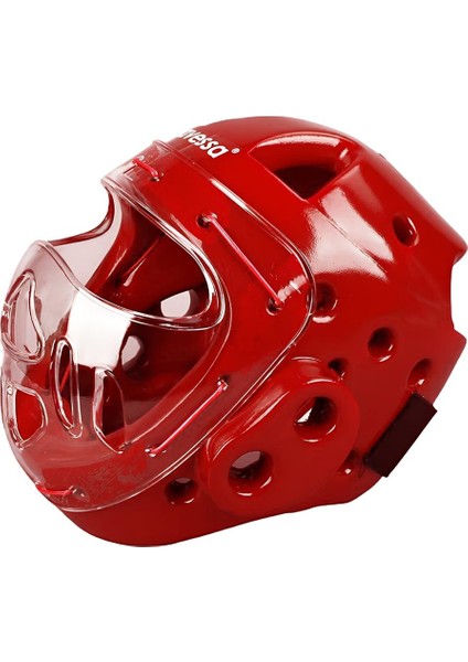 Süpertrend TKSK-100 Red-L Camlı Taekwondo Kaskı L Beden Kırmızı modelleri