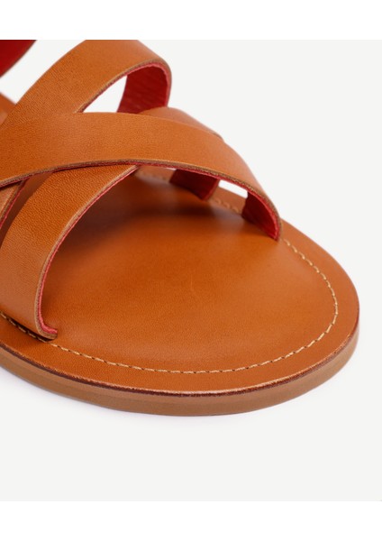 Renkli Astarlı Deri Sandalet modelleri