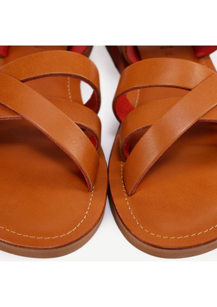 Renkli Astarlı Deri Sandalet indirimleri