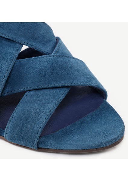 Çapraz Bantlı Deri Topuklu Sandalet modelleri