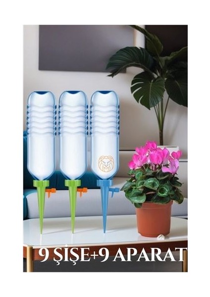 Turk Çiçek Damlama Sulama Şişe Aparat 18 Li Set Seti - MCT6471-1880