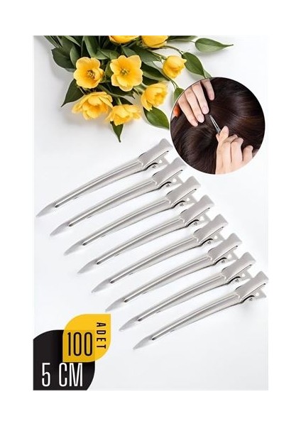 Turk Saç Klipsi Metal Toka 100 Adet Absolute Design - MCT6220-3806