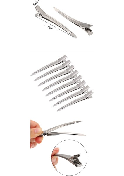 Turk Saç Klipsi Metal Toka 100 Adet Absolute Design - MCT6220-3806