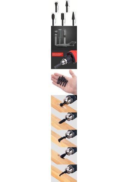 Turk Ahşap Oyma Törpü Seti Tungsten - MCT2066-4039