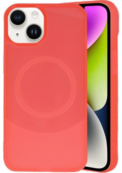 iPhone 14 Kılıf Maya Karbon Kapak - Kırmızı modelleri