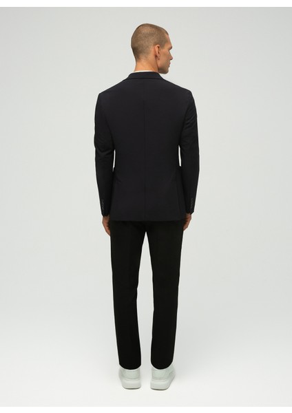 Dar Lacivert Erkek Ceket Joseph