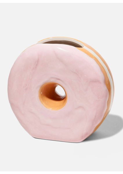 Çok Renkli Vazo Doıy Fast Food Donut Vazo Pembe modelleri