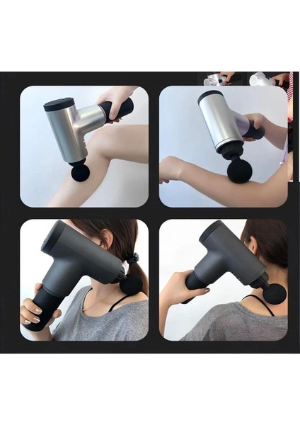 6 Kademe Şarjlı Profesyonel Masaj Aleti, 4 Başlık Seçeneği modelleri